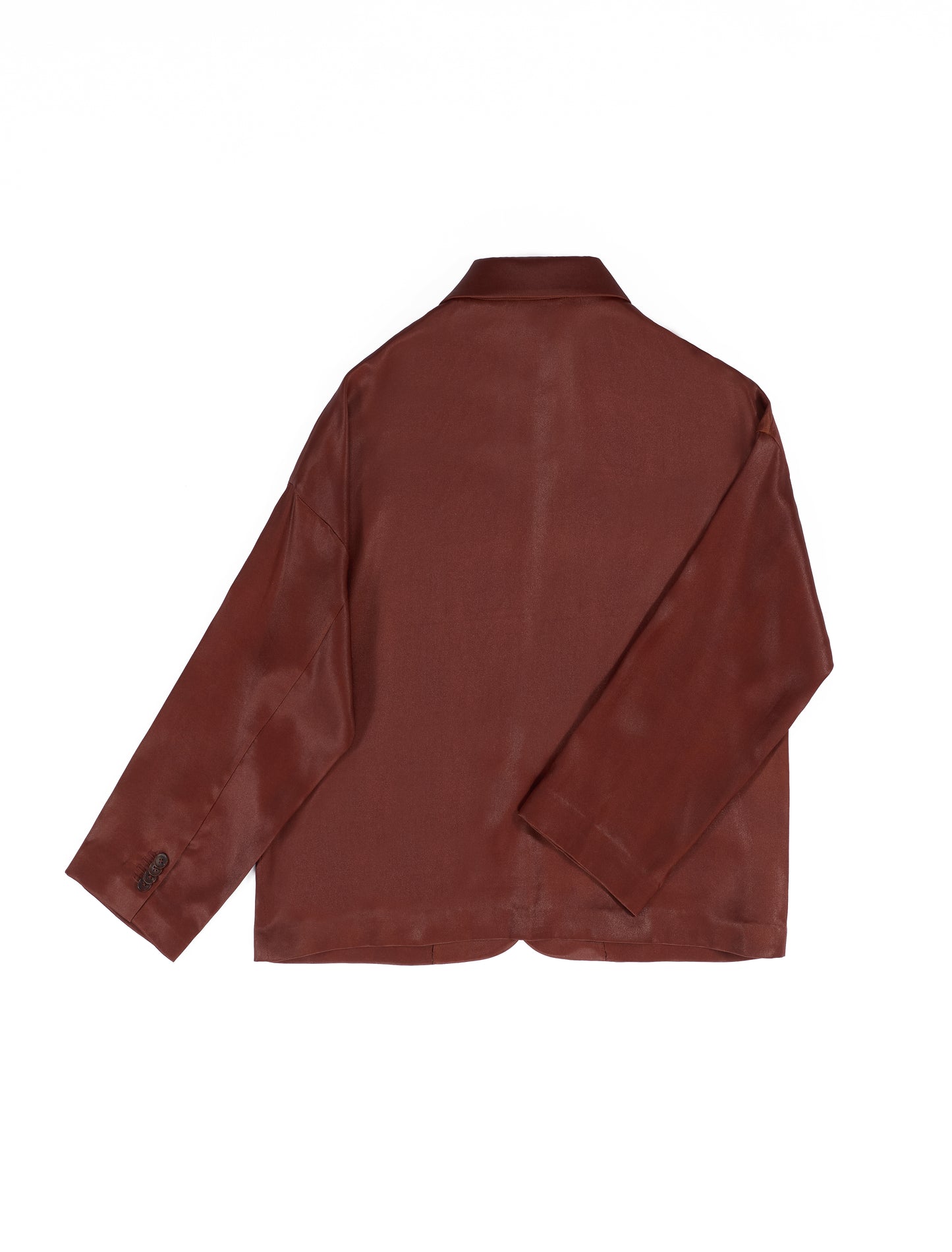 Brown Gambiered Canton Gauze Windbreaker